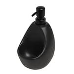 UMBRA Joey Pump. Distributeur Joey pour savon liquide et porte-éponge en céramique. Dimension 10.2x12.7x20.3cm. 591ml. Coloris noir.