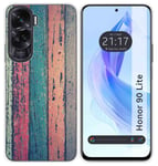 Coque Silicone pour Huawei Honor 90 Lite 5G Design Bois 10 Dessins