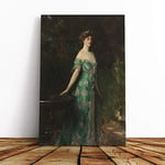 Big Box Art Canvas Print Wall Art John Singer Sargent Portrait of Millicent Leveson | Mounted & Stretched Framed Picture | Home Decor for Kitchen, Living Room, Bedroom, Multi-Colour, 24x16 Inch