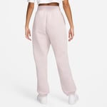 Nike Joggebukse Phoenix Fleece Oversized - Rosa/hvit Dame, størrelse Medium