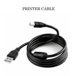 USB 2.0 Type A Male to B Male Printer Cable Extension Canon Brother to PC Laptop