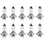 Halogenlampor - 10-pack 12V H7 55W LED-halogenlampor, långvariga varmvita lampor för bilens helljus/halvljus