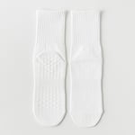 Yogastrumpor Anti-halk Sportsockor Pilatesstrumpor White