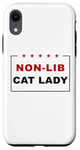 Coque pour iPhone XR Non-Lib Cat Lady – Funny Anti-Woke USA