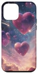 Coque pour iPhone 12 mini Coeurs de Saint-Valentin Galaxy Sky