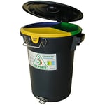 Fapil 10799 – Poubelle pour Recyclage avec 3 bacs intérieurs, 52 litres