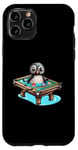 iPhone 11 Pro Billiards Penguin Hustler Pool Snooker Playing Pool Games Case