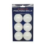 Pack of 6 Table Tennis Balls suit our GH1162 Anywhere Table Tennis Set