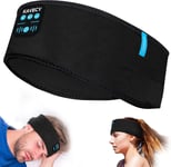 Casque sans fil à bandeau souple pour dormir, écouteurs de sommeil sans fil, casque confortable pour dormir avec haut-parleurs stéréo HD fins, casques de sommeil pour entraînement, insomnie, voyage, yoga, sport...