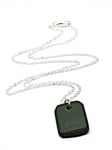 Black Tourmaline Necklace Pendant Tibetan Scalar Protection Crystal 18" Tablet