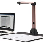 Bamboosang Appareil photo et scanner de documents portable : haute résolution 8 MP Scanner de documents A3 taille A3, OCR multilingue, USB appareil photo de documents, scanner logiciel puissant pour