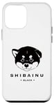 Coque pour iPhone 12 mini Chiot mignon Chien Shiba noir