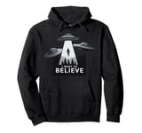 I Want to Believe UFO Alien Abduction Funny Alien Lover Area Pullover Hoodie