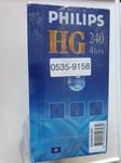 Philips Hi-Grade HG 240 4hrs VHS Blank Video Cassette Tapes x 8  - New & Sealed