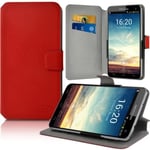 Housse Etui Porte-Carte Support Universel M Couleur Rouge Pour Samsung Galaxy Note 3 Lite