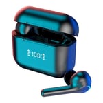 TWS écouteurs 5.0 Bluetooth True Wireless Digital Display écouteurs Antibruit Sports WaterProof Casque avec Micro Boite de Chargement, Noir