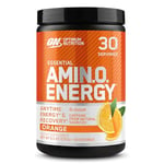 Optimum Nutrition Amino Energy Pre Workout Powder, Energy Drink with Amino Acids, BCAA and L-Glutamine, Food Supplement with Vitamin C and Caffeine, Orange Cooler Flavour, 30 Servings, 270 g