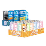 24 X Nocco Bcaa / Bcaa+ / Focus 330 Ml + 24 X Gaam Energy 330 Ml Mixfl