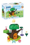 Playmobil 71693 Junior & Disney : Winnie l'ourson et Porcinet avec cabane - Comprend Une balançoire et Plusieurs Accessoires - Jouet fabriqué à partir de matière d'origine végétale - Dès 12 Mois