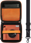 Voyage Étui Housse pour Fujifilm instax SQ40/instax Square SQ1 de (Orange,Seulement Étui)