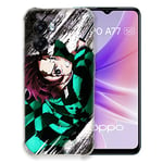 Coque pour Oppo A77 5G Manga Demon Slayer Tanjiro