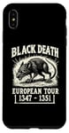 Coque pour iPhone XS Max Black Death European Tour Plague Rat Histoire médiévale