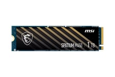 MSI SPATIUM M450 - 1 TB - SSD - PCI Express 4.0 x4 (NVMe) - M.2 Card