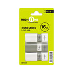 Pack De 3 Cles 2.0 Usb High One 16go - Total 48go