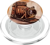 Appareil photo analogique vintage SLR Art Photographe Film PopSockets PopGrip pour MagSafe