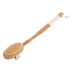 Ahlsen - Brosse à Sec Pour Le Corps Dos Brosse de Bain avec Poils Naturels Brosse de Douche Longue Manche Détachable Brosse en Bois Efficace pour le