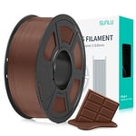 SUNLU PLA+ Filament 1.75mm, Filament PLA Plus pour Imprimante 3D, Filament PLA+ 1KG pour impression 3D avec Meilleure Résilience, Neatly Wound, Précision +/- 0.02mm,Couleur chocolat