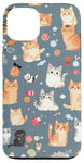 iPhone 13 Adorable Cat Patterns Design Cute kittens patterns Case