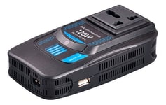 CAR120 Power Inverter, muunnettu siniaalto, 230V, 24V DC, USB 5V 2,1A,