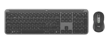 Logitech Signature Slim MK950 for Business Wireless Keyboard and Mouse Combo - Graphite, QWERTZ German Layout