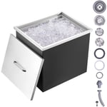 VEVOR Bac a Glace Encastrable 77,9 L 532x430x458 mm Boite Isotherme pour Glace avec Couvercle en Inox Alimentaire Conservateur a Glacons pour