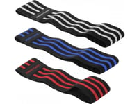 Sportvida Hip Band Sv-Hk0366 Different Resistance Levels In A Set Multicolored 3 Pcs.