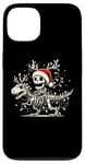 Coque pour iPhone 13 Skeleton Riding Dinosaur T rex Funny Kids Boys Christmas