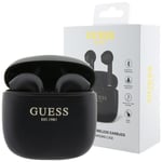 Guess GUTWST26PSK TWS Bluetooth-hodetelefoner + Dock - Svart klassisk EST-logo