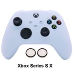 xbox series Sx White-Glow in Dark Soft Silicon -kotelot PS4:lle PS5 Xbox One S /Xbox Series X S Ohjain Pelit Lisävarusteet Peliohjaimen ohjaussauvan kotelon kansi