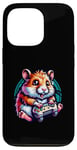 Coque pour iPhone 13 Pro Hamster Joueur À La Manette