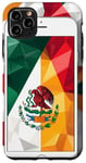 Coque pour iPhone 11 Pro Max Blanc Motif géométrique moderne Guanajuato Mexique Drapeau Téléphone