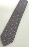 Paul Smith FLORAL TIE "MAINLINE" FLORAL & STRIPE 100% Silk 9cm Tie Made in Italy