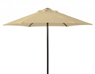 Parasoll Aluminium 200 cm Rund Beige