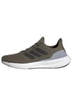 adidas Homme Pureboost 23 Chaussures de Course, Blanc Anthracite, 46 EU