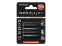 Panasonic Eneloop Pro Hr-4Uwxb - Batteri 4 X Aaa - Nimh - (Uppladdningsbart) - 930 Mah