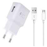 Laddare + kabelpaket för Samsung Galaxy S23 Snabbladdare Ultrakraftig och snabb NY GENERATION 3A med USB-Typ C-KABEL Vit