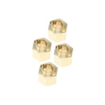 RedCat RER30380 Wheel Hexes - Brass (4)