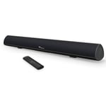 TV Soundbar with Built-In Subwoofer Surround Sound, 28 Inches 60W Wireless 5.0 Bluetooth Device Streaming, LARGE Remote Control, Wall Mountable