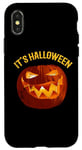 Coque pour iPhone X/XS Déguisement citrouille d'Halloween enfant garçon