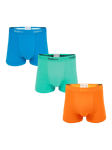 OddBalls Classic Boxer Shorts, Pack of 3, Blue/Green/Orange